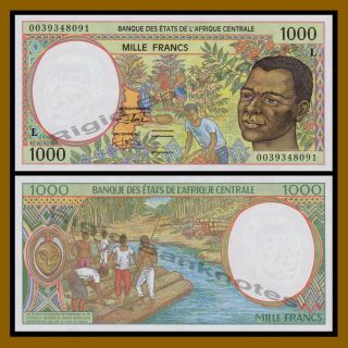 Central African States,  Gabon 1000 Francs,  2000 P - 402lg Unc