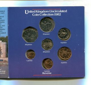 Great Britain 1982 7 Coin Uncirculated Set 810m