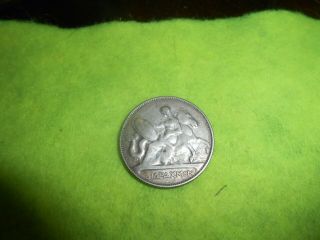 Greece 2 Drachmai Silver Coin 1911