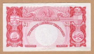 1960 - BRITISH CARIBBEAN TERR.  - 1 Dollar (p - 7c) VF,  /aXF - CV:$75 2