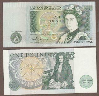 Km 377.  B 1981/84 Great Britian 1 Pound Note Unc