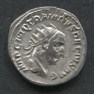 249 - 251 Ad Roman Empire Trajan Decius Ar Denarius