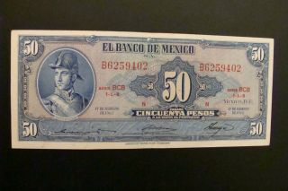 Mexico 50 Pesos 1965 Crisp Xf