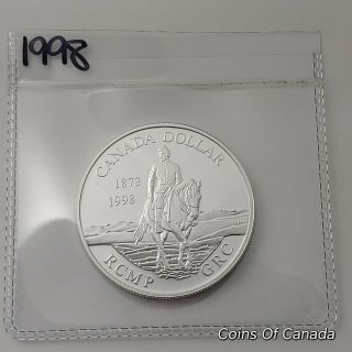 1998 Canada Silver Dollar Uncirculated Proof Coin - Rcmp Mountie Coinsofcanada