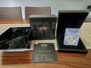 2017 Niue Star Wars Han Solo 2oz Silver Proof High Relief Coin Pcgs Pr70dcam