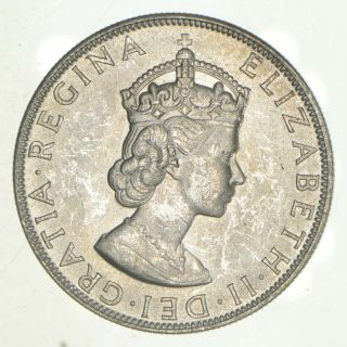 Silver - World Coin - 1964 Bermuda 1 Crown - World Silver Coin - 22.  7g 895