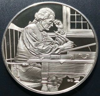 1976 Sterling Silver Medal Honoring United States Bicentennial Of Independence