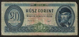 20 Forint From Hungary 1949