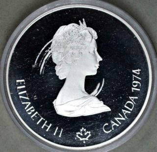 Canada 1974 5 Dollars Proof Silver Coin - Montreal Olympics Canoe 2