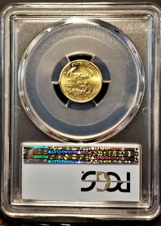 2017 AMERICAN GOLD EAGLE $5 1/10 OZ - FIRST DAY OF ISSUE FDOI PCGS MS 70 6