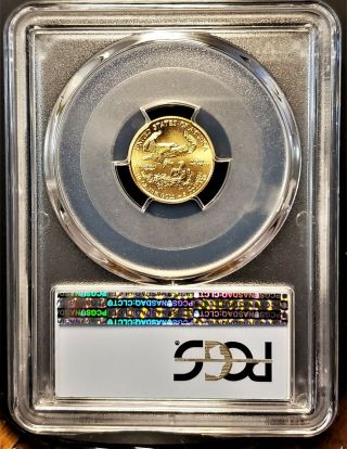 2017 AMERICAN GOLD EAGLE $5 1/10 OZ - FIRST DAY OF ISSUE FDOI PCGS MS 70 7