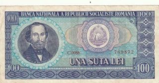 Romania Romanian Banknote 100 Lei 1966 Pick - 97