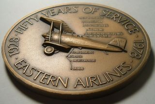 1978 Eastern Air Lines Bronze Medal Metal From The Apollo 8 Spacecraft