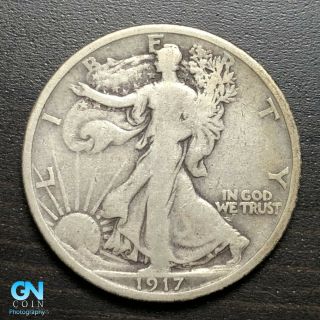 1917 D Reverse Walking Liberty Half Dollar - - Make Us An Offer G8774