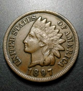 1897 Indian Head Penny - Full Liberty