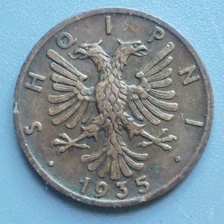 1 Qindar - Ar Shqipni 1935 /albania Coin