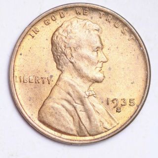 1935 - S Lincoln Wheat Small Cent Choice Bu E244 Wcm