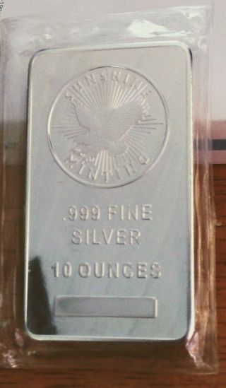 Silver 10 Oz Sunshine Minting Bar