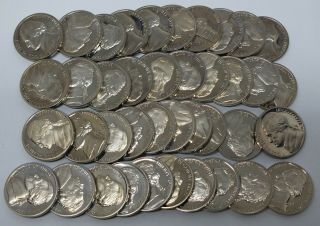 1972 - S Jefferson Nickel Proof Toned 40 Coins Full Roll Uncirculated 5c Le179