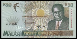 Banknote Malawi 10 Kwacha 1995 Unc