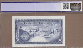 CYPRUS: 250 Mils Banknote,  (UNC PCGS66),  P - 41b,  01.  06.  1974, 2