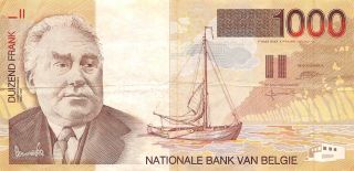 Belgium 1000 Francs Nd.  1997 P 150 Circulated Banknote E518f