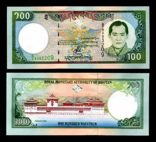 Bhutan 100 Ngultrum 2000 P 25 Unc Nr