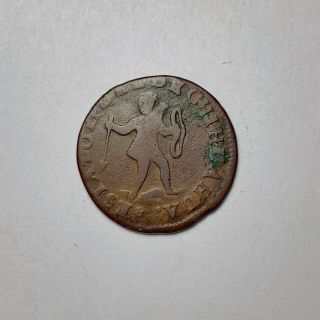 Mexico 1846 1/4 Real Estado De Chihuahua Copper Mexican Coin