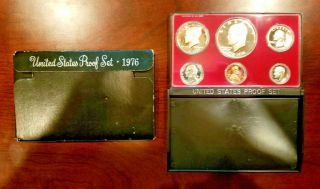 1976 United States (6 Coin) Proof Set In Black Box