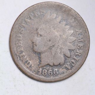 1866 Indian Head Small Cent Choice G E127 Jp