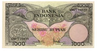 Bank Of Indonesia,  1000 Rupiah 1959,  Unc