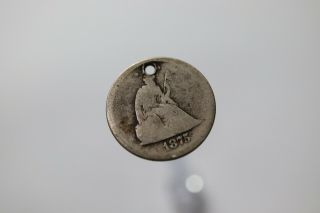 Usa 20 Cents 1875 Silver Holed B18 K7734