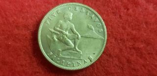 1944 S Philippine 5 Centavos Uncirculated Coin