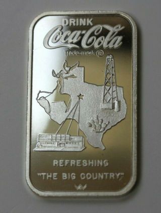 1979 75th Anniversary Coca - Cola The Big Country 239 1 - Oz Bar Silver 112440jr