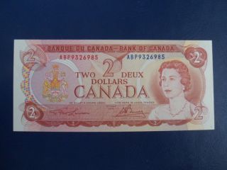 1974 Canada 2 Dollar Bank Note - Lawson/bouey - Abp9326985 - Choice Unc Cond.  18 - 349