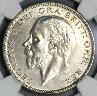 1927 Ngc Pf 65 Proof 1/2 Crown Great Britain Silver Coin 15k Minted (19010601c)