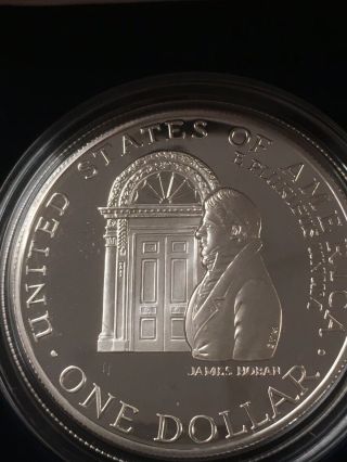 1992 - W White House 200th Anniversary Silver Commemorative Coin,  and Box 3