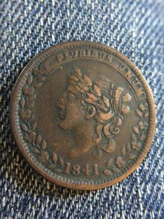 1841 Millions For Defense Not One Cent For Tribute Hard Times Token Ht58