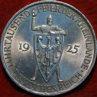 1925 - A Germany 5 Mark Silver Foreign Coin