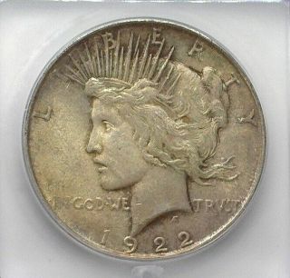 1922 - D Peace Silver Dollar Icg Ms63 Toned Valued At $90