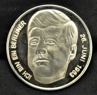 Germany,  John F.  Kennedy - Sterling Silver Commemorative Medal