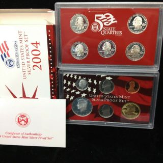 2004 - S Silver 10 Coin Proof Set