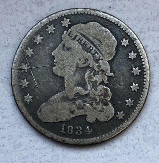 1834 Capped Bust 25c Quarter