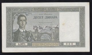 Serbia - - - - 10 Dinara 1939 - - - - Xf,  - - - - - Ww2 - - - - - - -