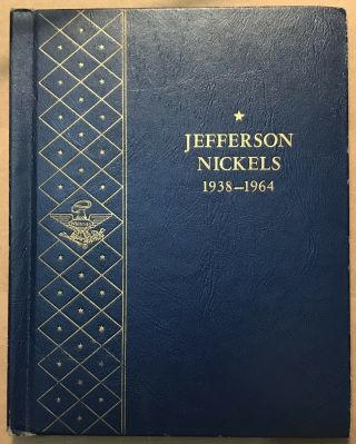 Complete Set Of Jefferson Nickels 1938 - 1964 In Whitman Classic Album