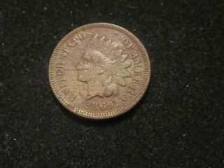 Key1869 Indian Head Cent.  Metal Detector Find