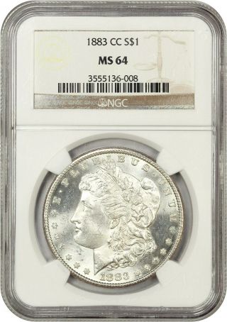 1883 - Cc $1 Ngc Ms64 - Morgan Silver Dollar