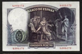 50 Pesetas From Spain 1931 2