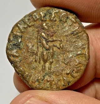 Ancient Indo - Greek Bronze Coin Tetradrachm Uncertain 16.  4gr 30.  0mm