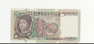 5000 Lire Extra Fine Crispy Banknote From Italy 1980 Pick - 105